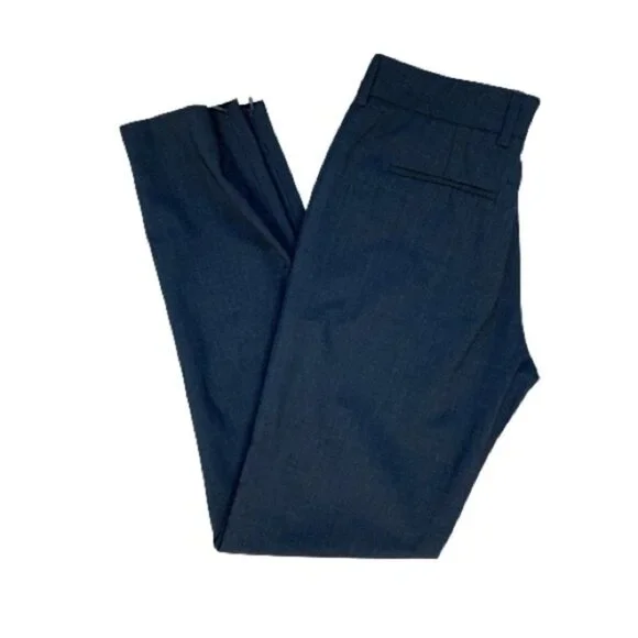 Aritzia Babaton Women’s Pants Pleated Straight Leg Trousers Whimsigoth navy blue - Picture 4 of 14